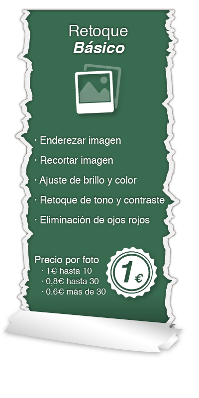 Tarifas - Edicion Digital - Retoque Basico