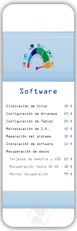 Tarifas - Servicio Tecnico - Software